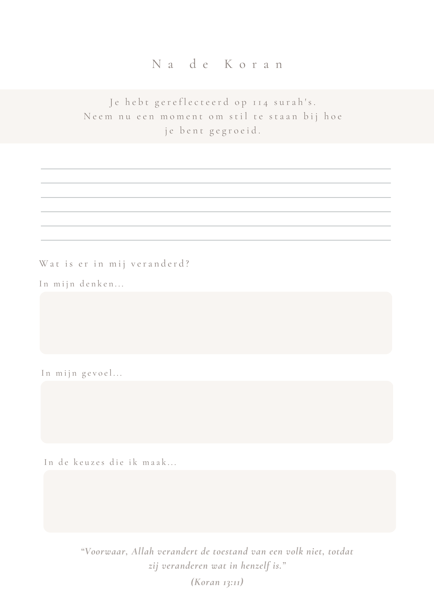 Koranjournal Hardcover