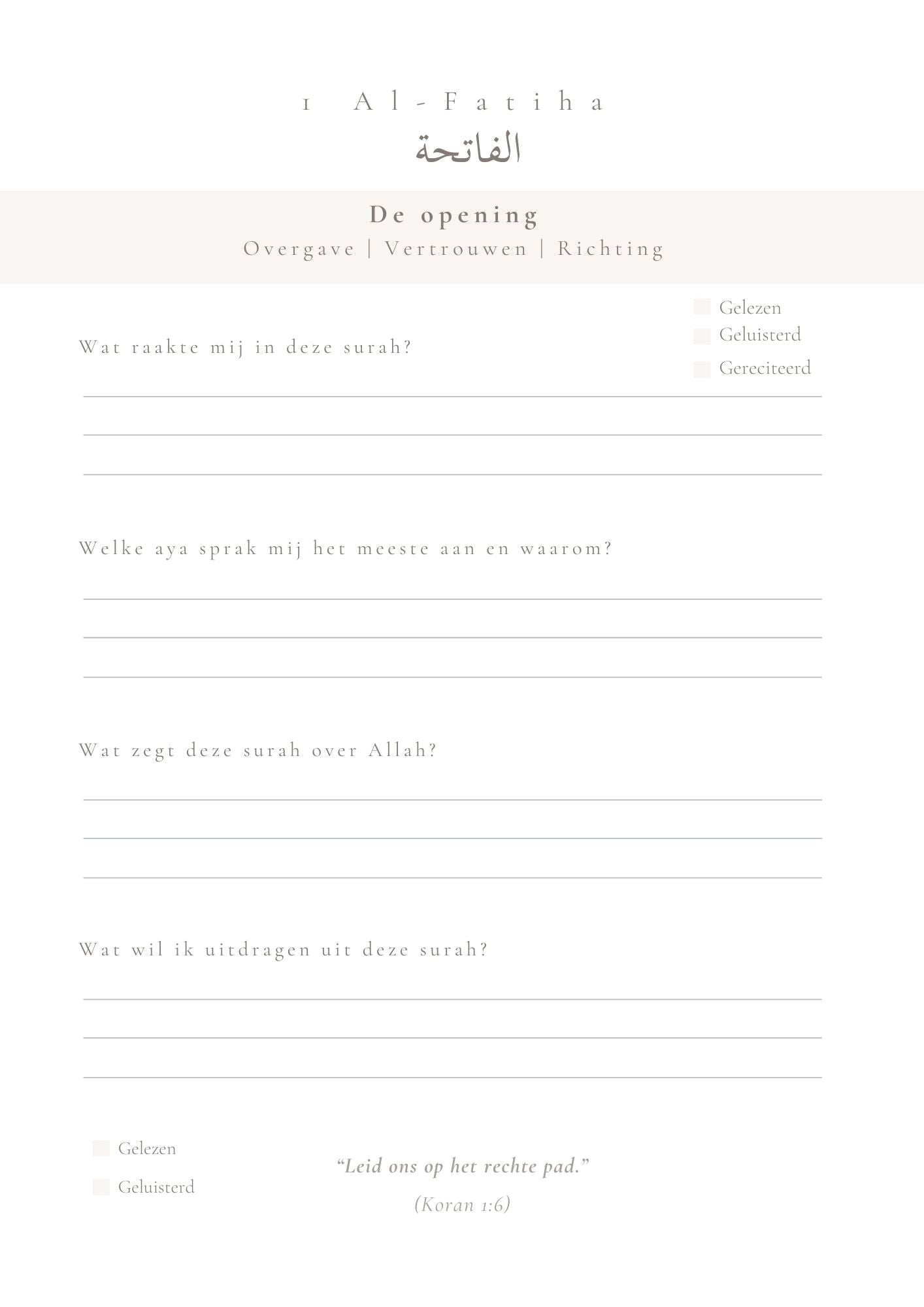 Koranjournal | Softcover