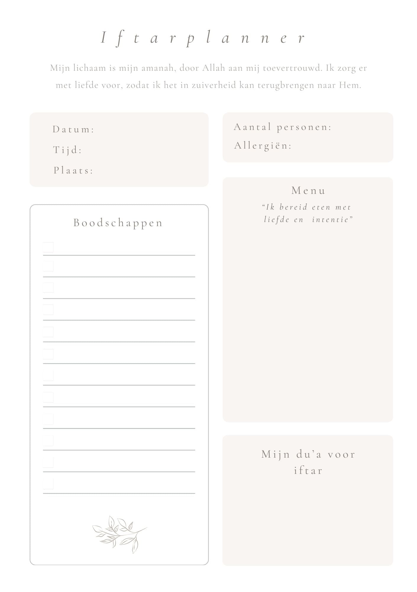 Iftarplanner
