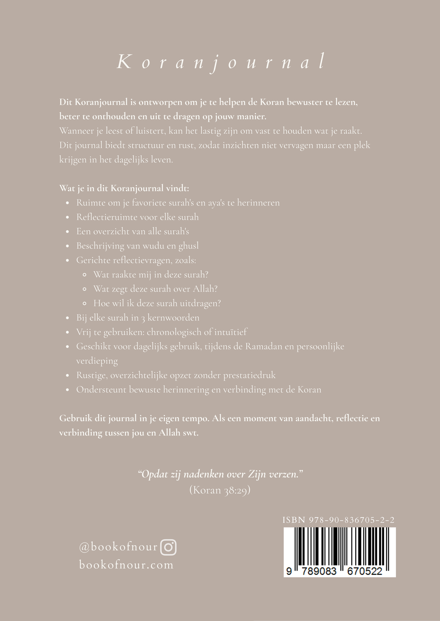 Koranjournal Hardcover